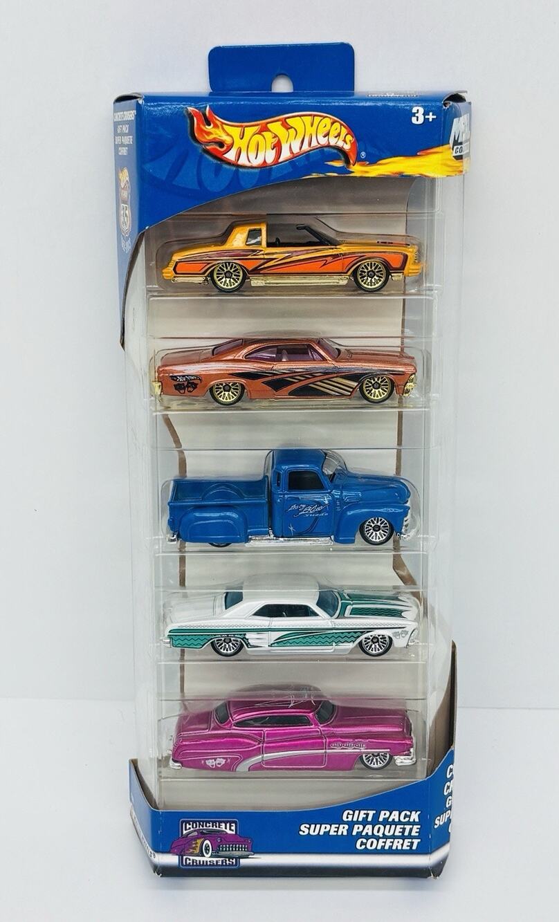 Hot Wheels Concrete Cruisers 5 Car Gift Pack Metal Collection 57060 Sealed